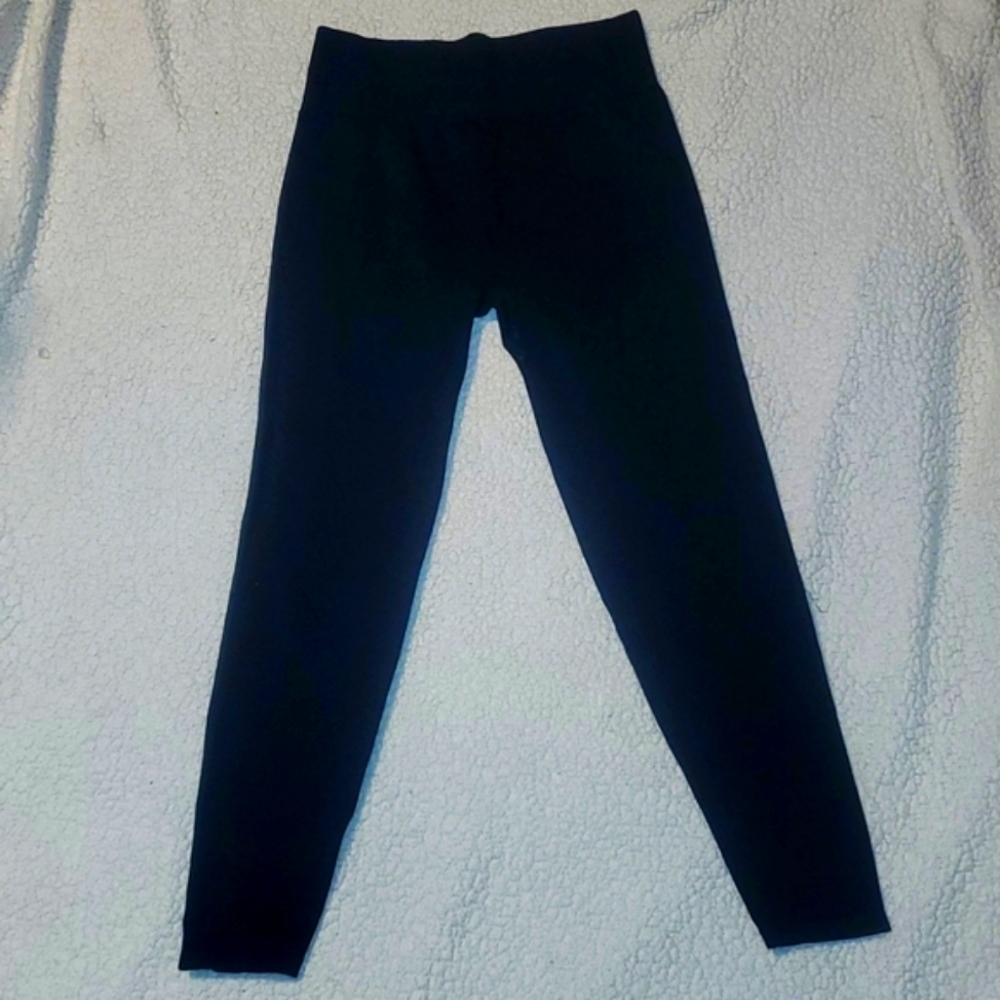 PINK Black Seamless Yoga Pants Large